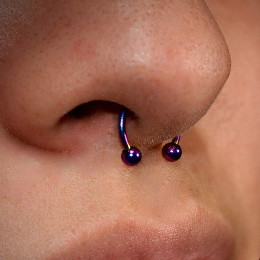 SEMI ARGOLLA - IRIDESCENT AND SILVER - ACERO QUIRÚRGICO 316L