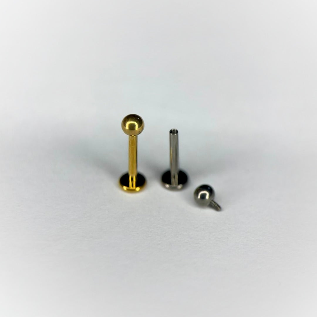 LABRET - ESFERA ROSCA INTERNA - ASTM F136 TITANIUM