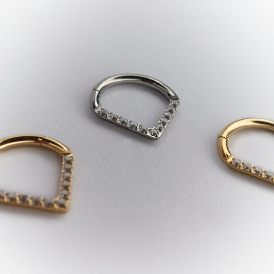 ARGOLLA – TEARDROP ZIRCONIA DESIGN – ASTM F136 TITANIUM