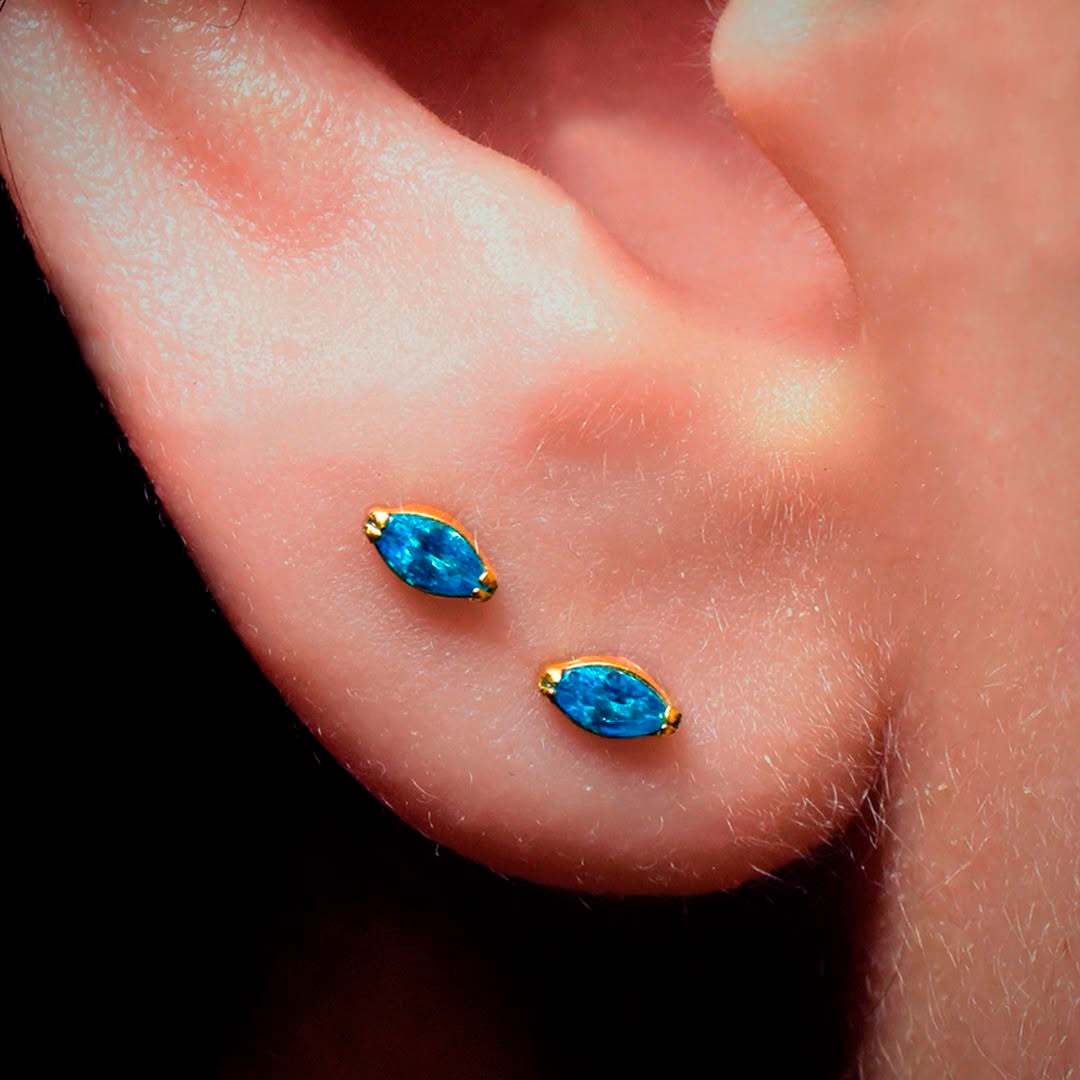 LABRET - OVAL GEM - ASTM F136 TITANIUM