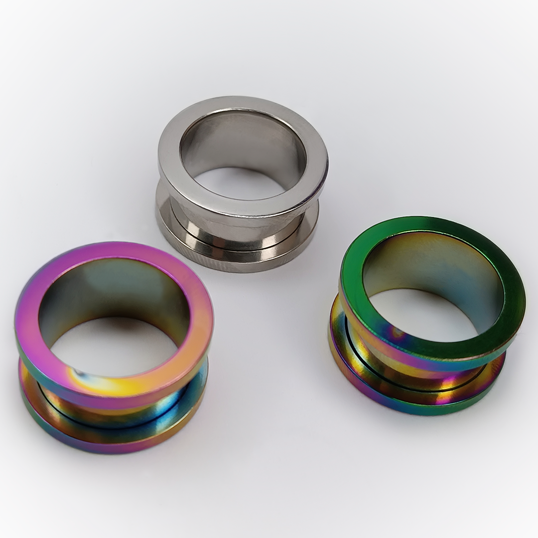 EXPANSORES - IRIDESCENT AND SILVER - ACERO QUIRÚRGICO 316L