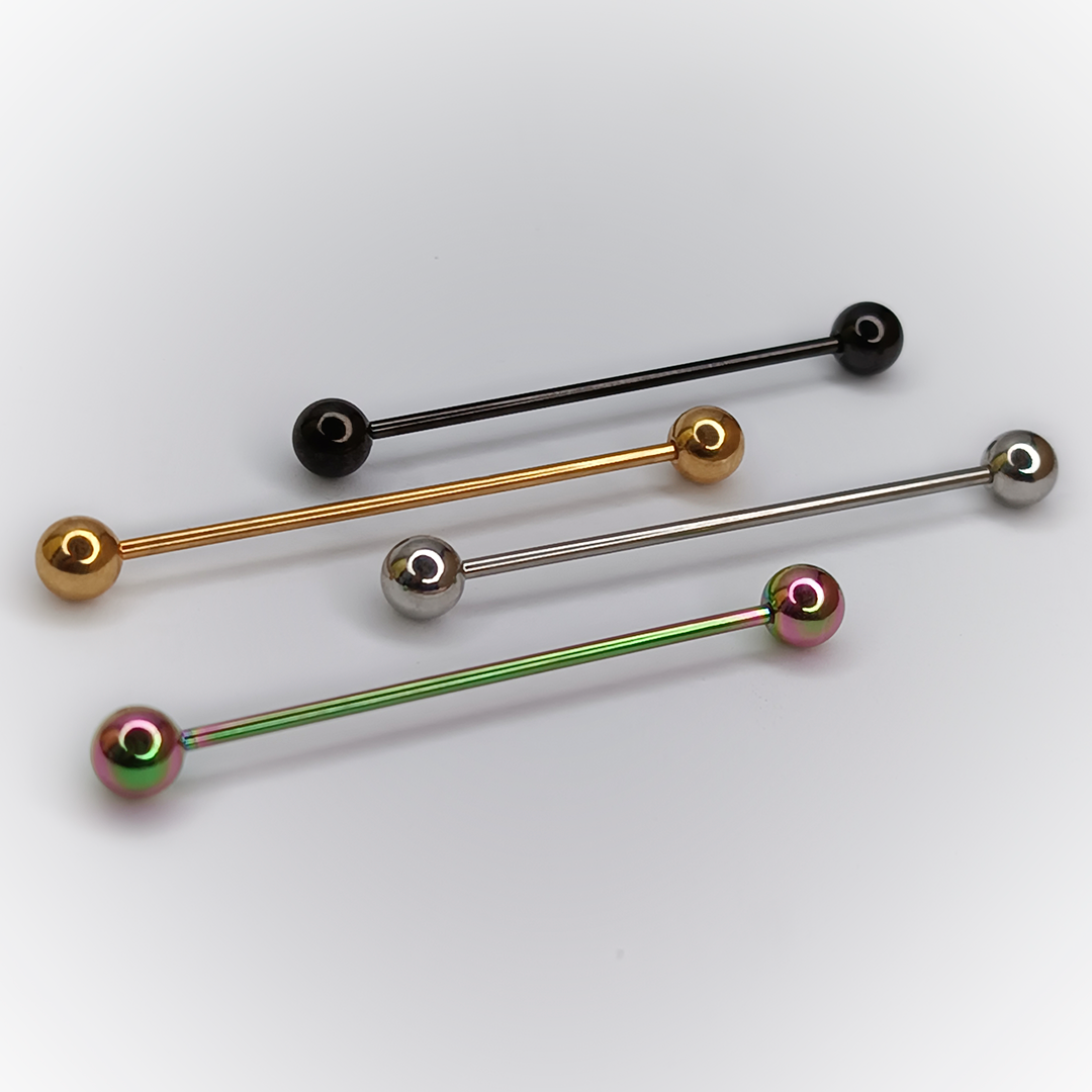 INDUSTRIAL PIERCING - BARRA DE COLORES - ACERO QUIRÚRGICO 316L