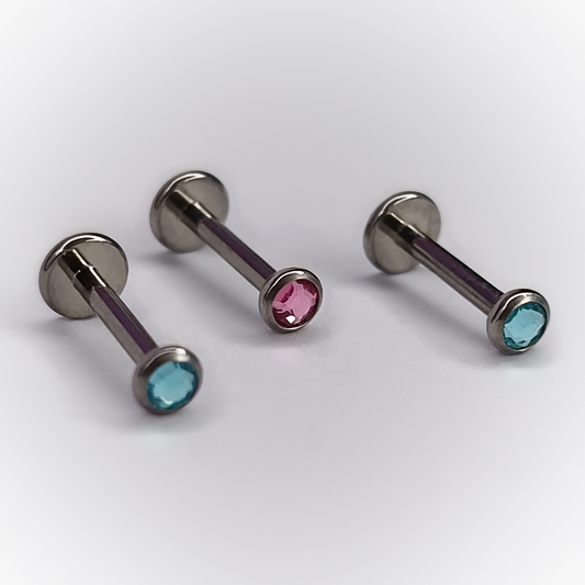 LABRET - SMALL GEM – ASTM F136 TITANIUM