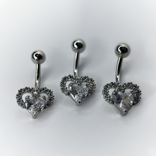 NAVEL PIERCING - DESIGN WITH CRYSTALS - ACERO QUIRÚRGICO 316L