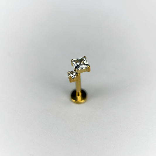 LABRET - ROYAL TWIN SPARK - ASTM F136 TITANIUM