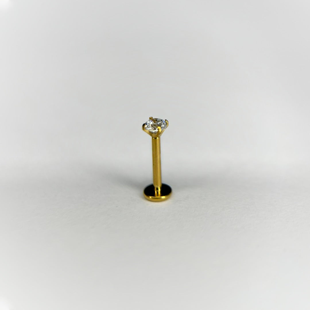 LABRET - ZIRCONIA - ASTM F136 TITANIUM