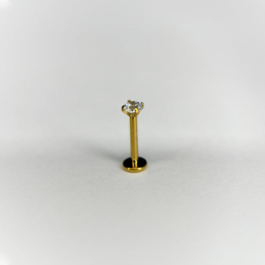 LABRET - ZIRCONIA - ASTM F136 TITANIUM