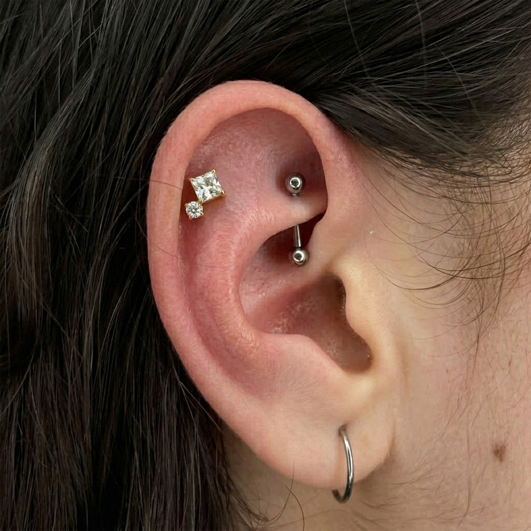 LABRET - ROYAL TWIN SPARK - ASTM F136 TITANIUM