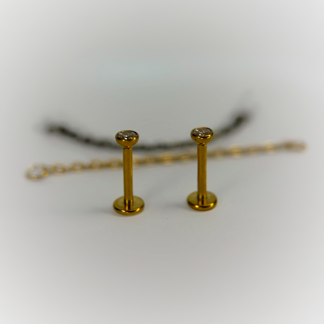 NOSTRIL - CON CADENA - ASTM F136 TITANIUM